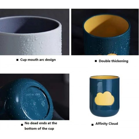 4 Pieces Clouds Tooth Mug