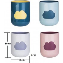 4 Pieces Clouds Tooth Mug