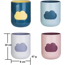 4 Pieces Clouds Tooth Mug