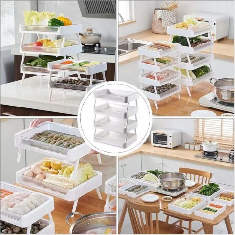 Kitchen Multi Layer Shelf(3 pack)