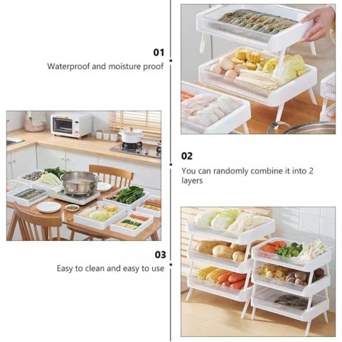 Kitchen Multi Layer Shelf(3 pack)